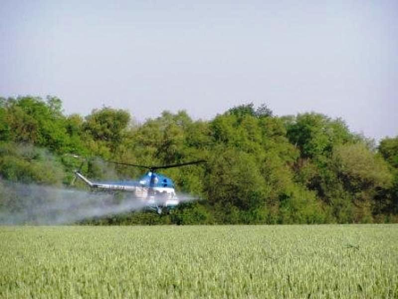 Авіаобробка сої ріпаку пшениці гороху вертольотом дельтапланом літаком